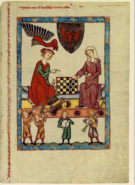 Markgraf Otto IV. von Brandenburg (1266-1309) Codex Manesse - Groe Heidelberger Liederhandschrift, (Cod. Pal. Germ. 848)